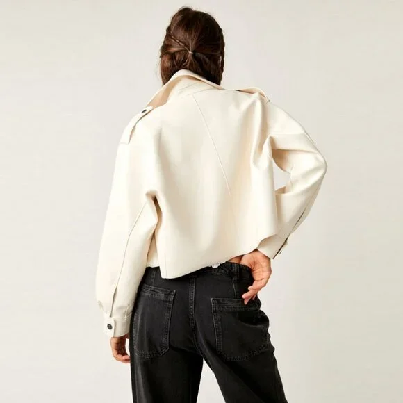 Free People Alexis Vegan Leather Jacket NWT